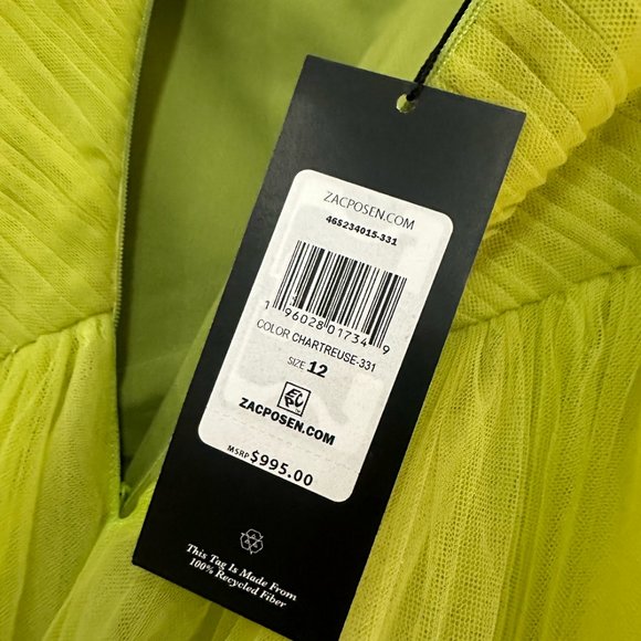 Zac Posen TULLE COCKTAIL DRESS - Picture 6 of 6